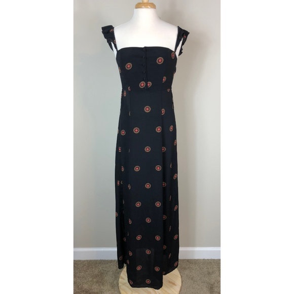 Flynn Skye Bardot Dress in Sunflower Night Print - Picture 3 of 8